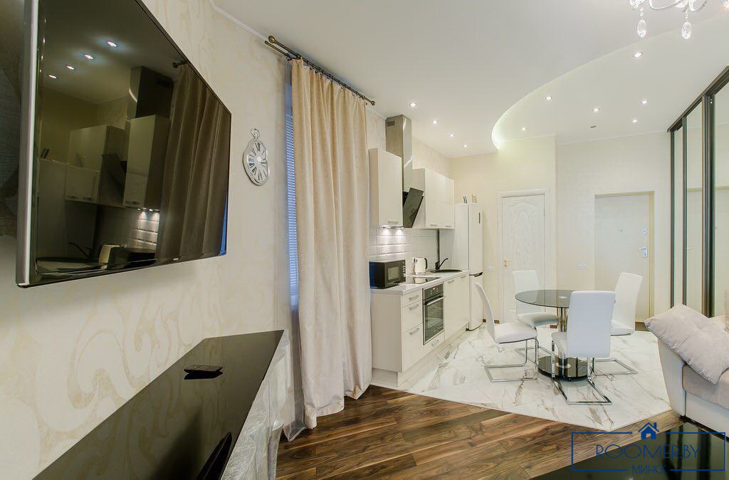 Квартира на сутки в Минске на улица Кальварийская, 16 гостиная