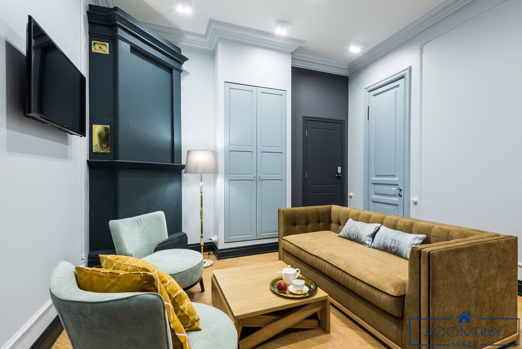 Квартира на сутки в Минске на улице Романовская Слобода, 10 гостиная