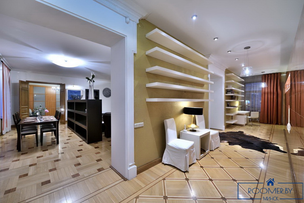 Квартира на сутки в Минске возле метро Площадь Победы гостиная