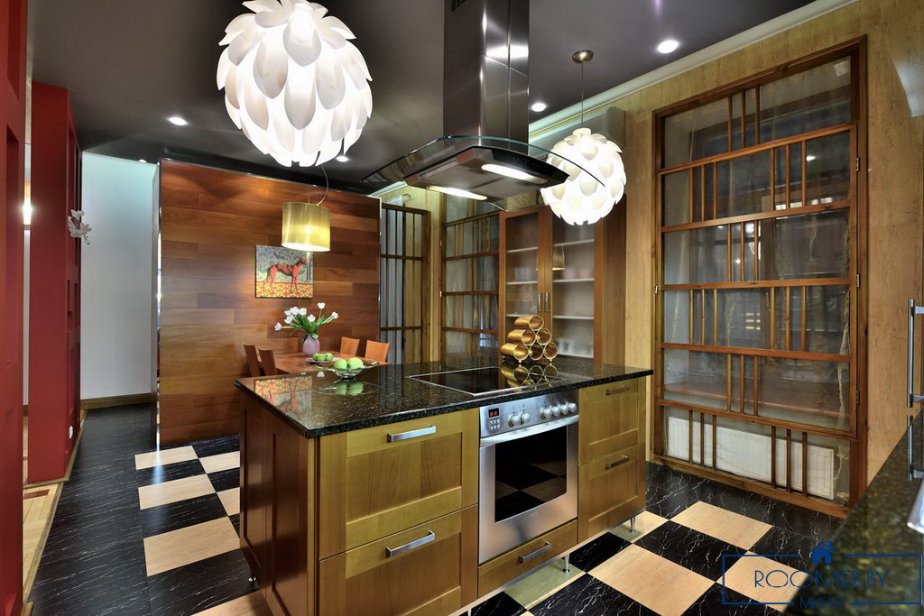 Квартира на сутки в Минске возле метро Площадь Победы кухня