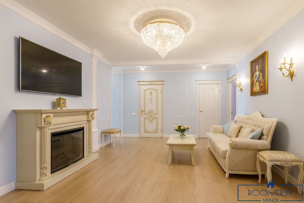 Квартира на сутки в Минске возле метро Немига гостиная