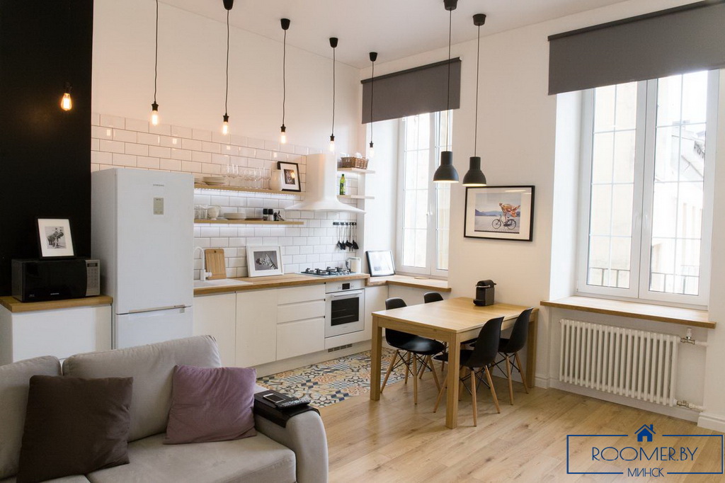 Квартира на сутки в Минске возле метро Немига гостиная