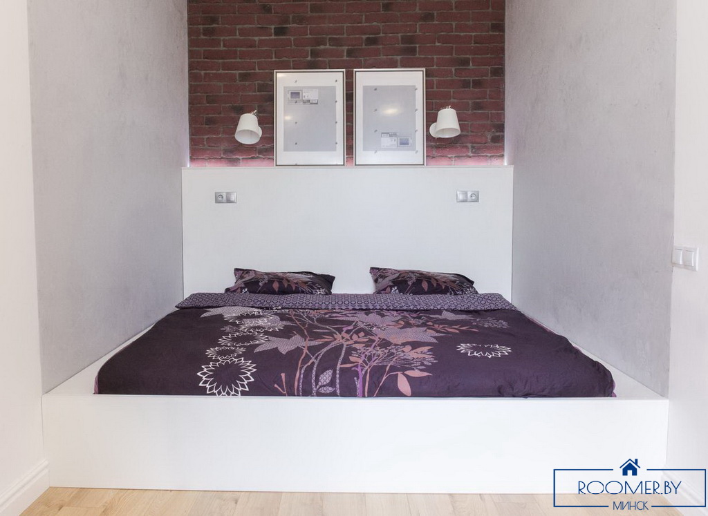 Квартира на сутки в Минске возле метро Немига спальня