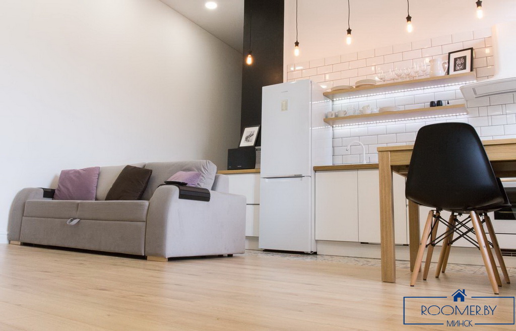 Квартира на сутки в Минске возле метро Немига гостиная