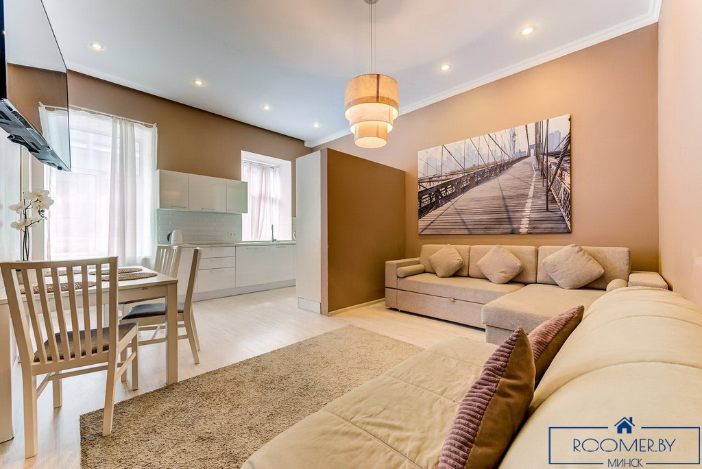 Квартира на сутки в Минске на улице Димитрова, 5 гостиная