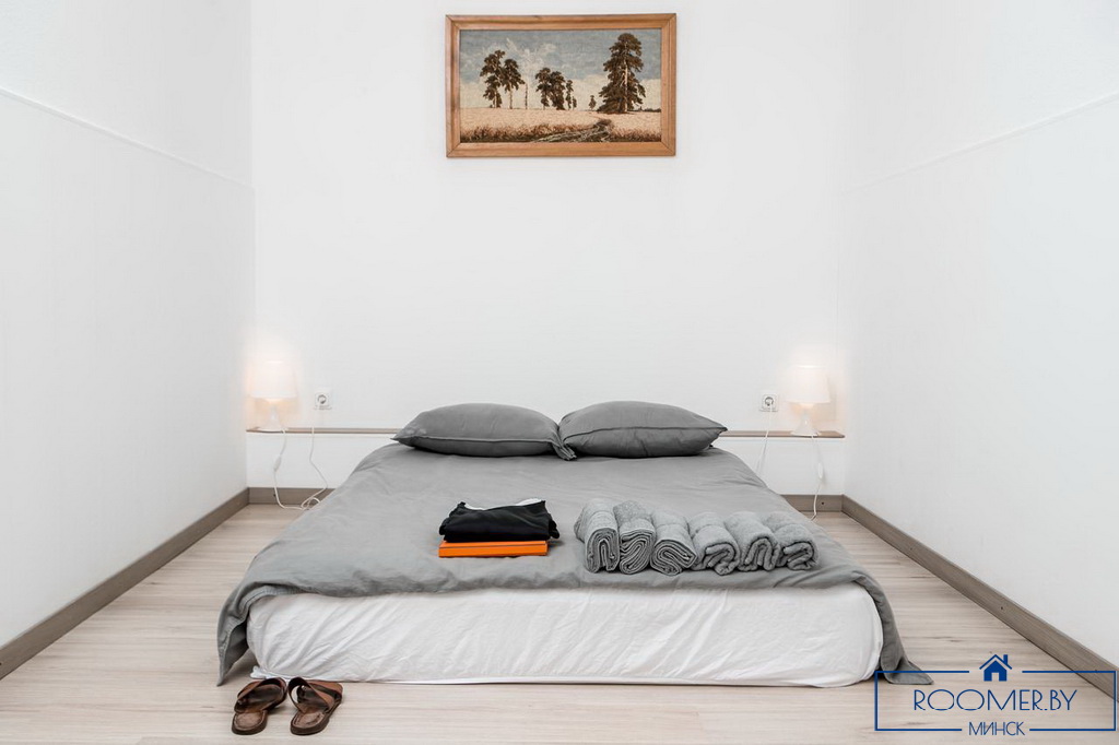 Квартира на сутки в Минске возле метро Немига спальня