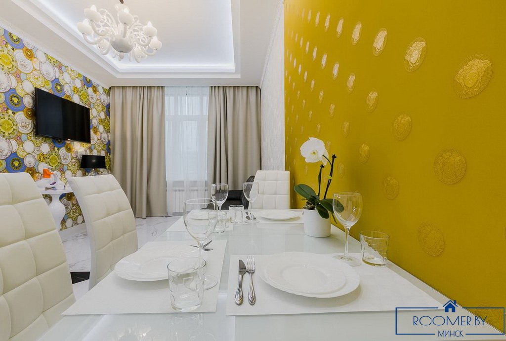 Квартира на сутки в Минске возле метро Немига кухня