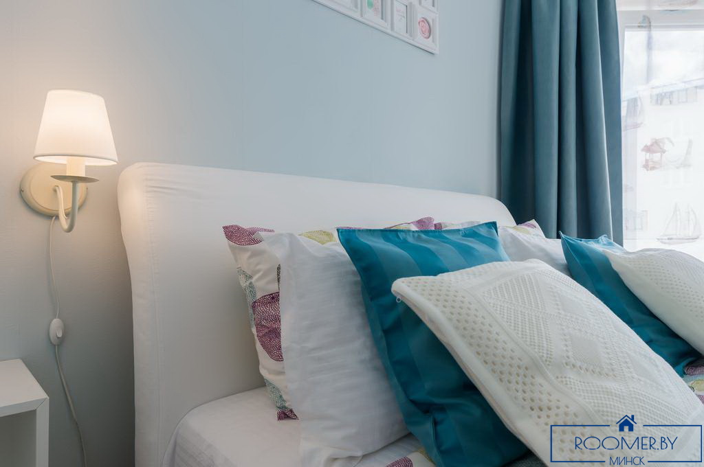 Однокомнатная квартира на сутки Минск Димитрова спальня