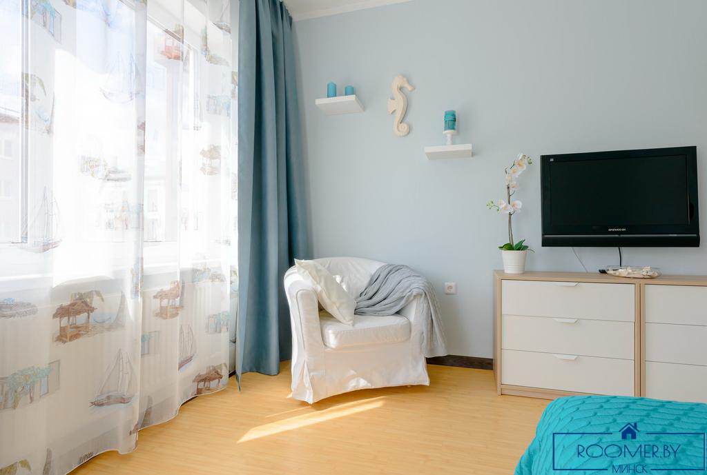 Однокомнатная квартира на сутки Минск Димитрова спальня