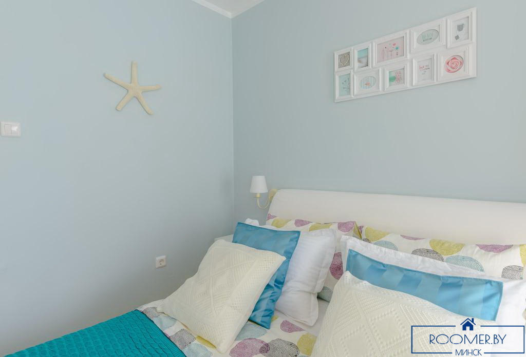 Однокомнатная квартира на сутки Минск Димитрова спальня