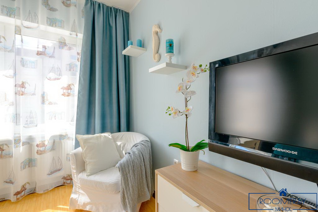 Однокомнатная квартира на сутки Минск Димитрова спальня