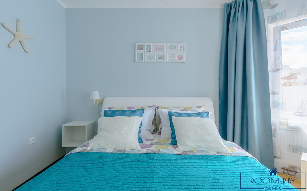 Однокомнатная квартира на сутки Минск Димитрова спальня