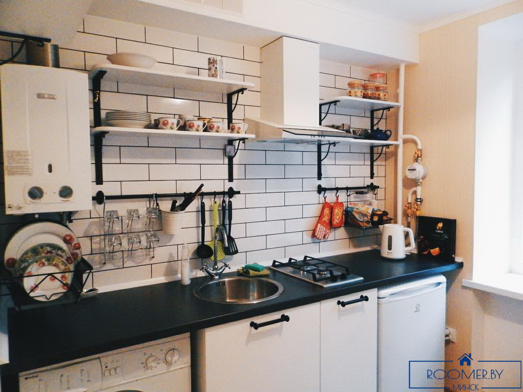 Однокомнатная квартира в Минске на сутки Грибоедова кухня