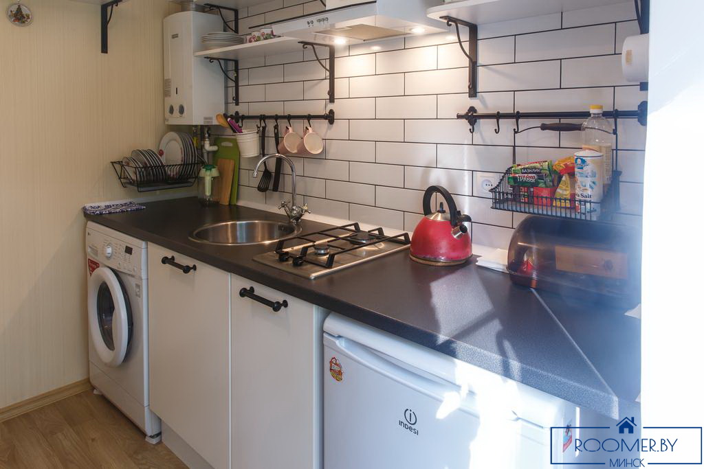 Однокомнатная квартира в Минске на сутки Грибоедова кухня