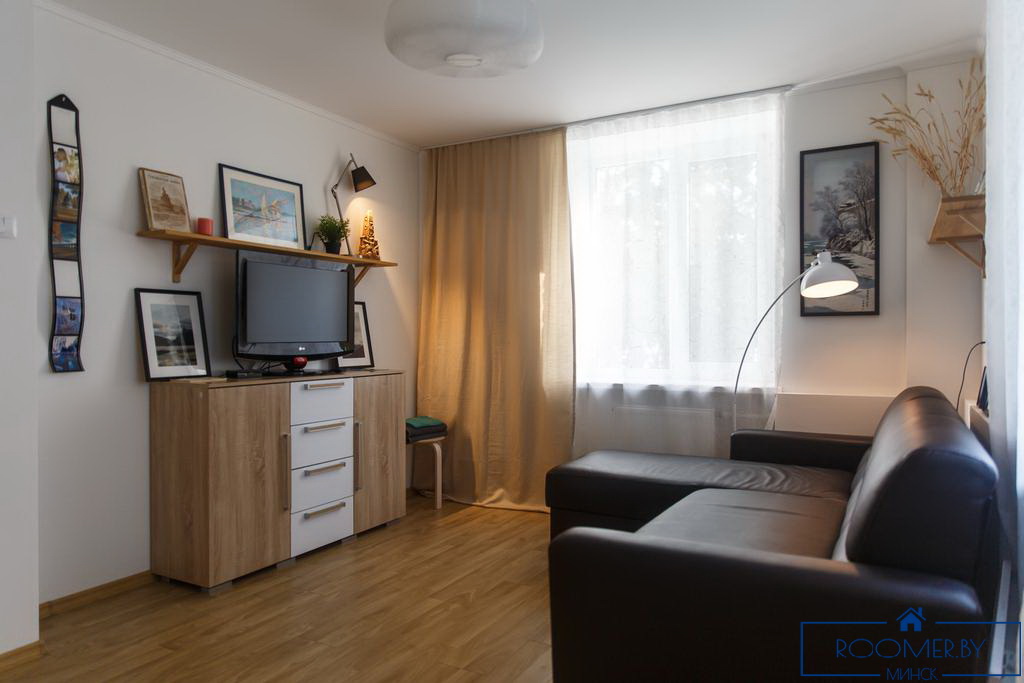 Однокомнатная квартира в Минске на сутки Грибоедова спальня