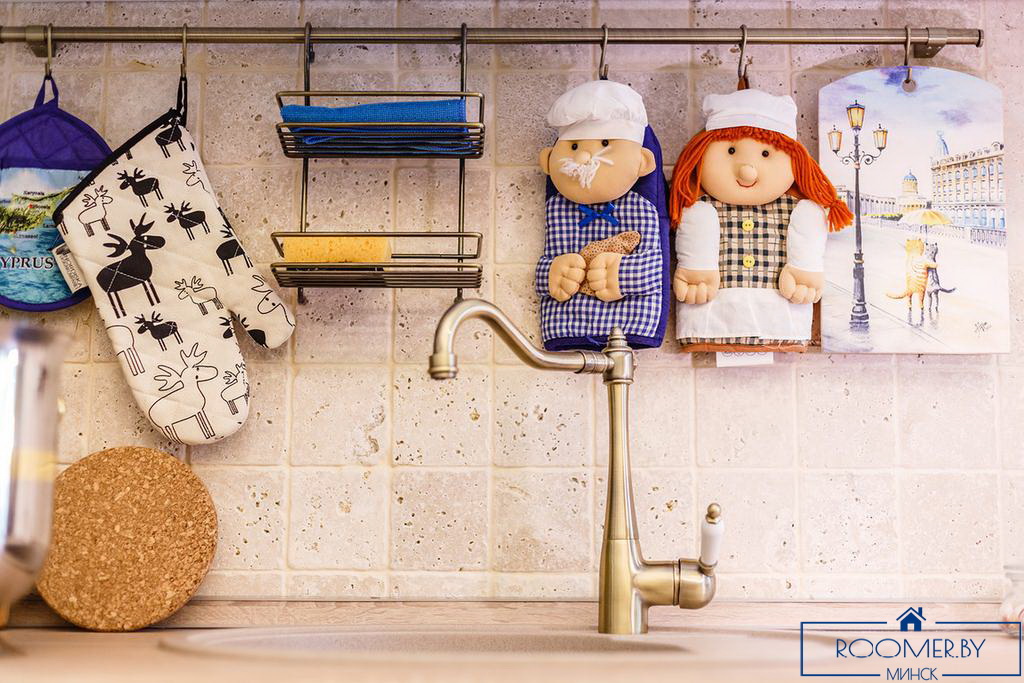 Однокомнатная квартира на сутки в Минске Киселева кухня