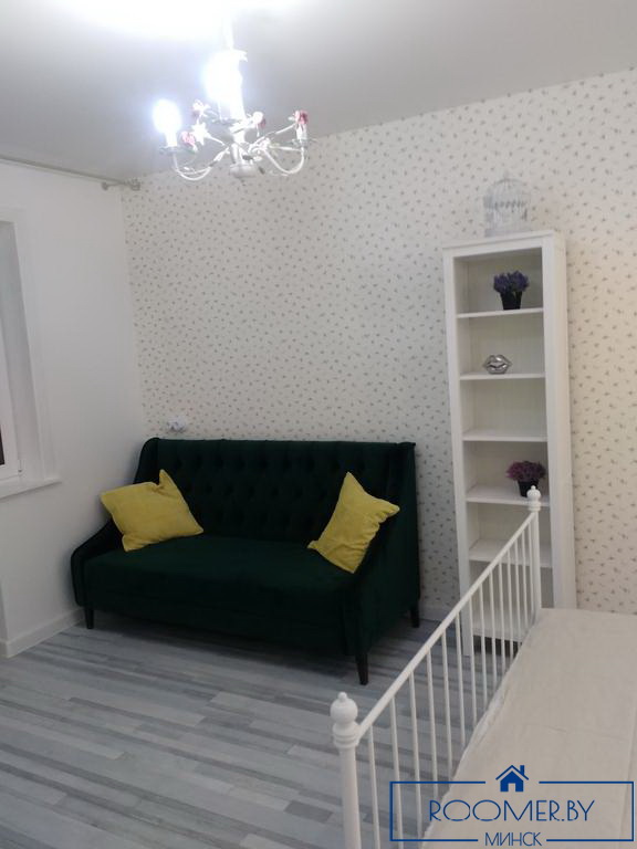 Однокомнатная квартира на сутки Машерова спальня