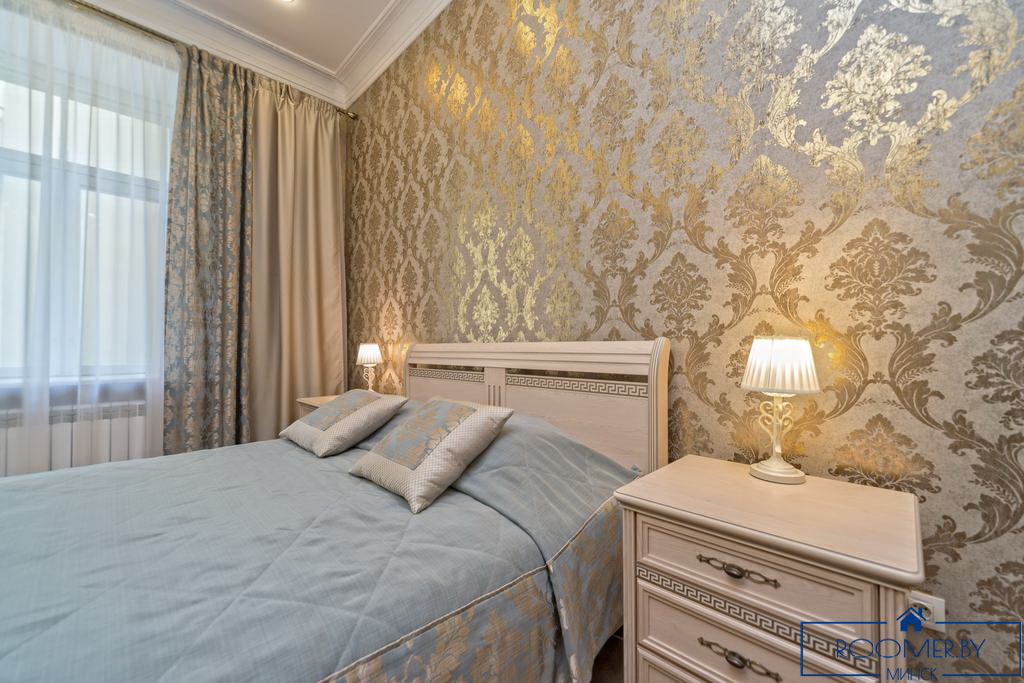 Квартира на сутки в Минске возле метро Немига спальня