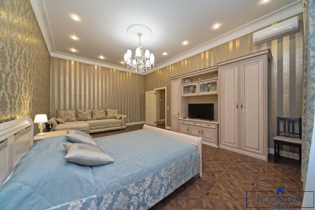 Квартира на сутки в Минске возле метро Немига спальня