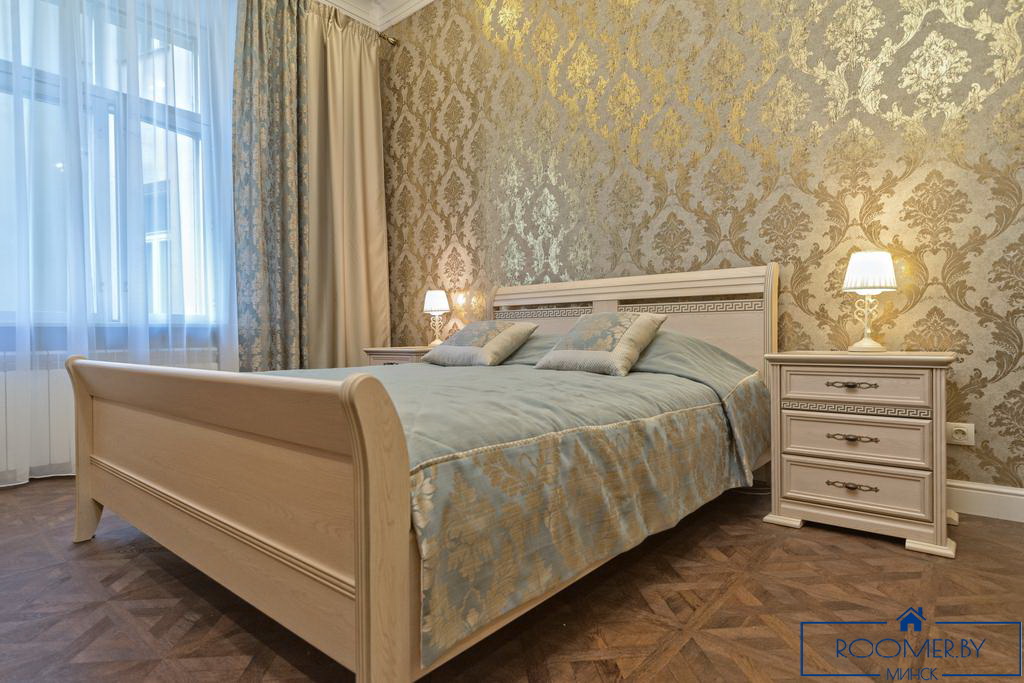 Квартира на сутки в Минске возле метро Немига спальня