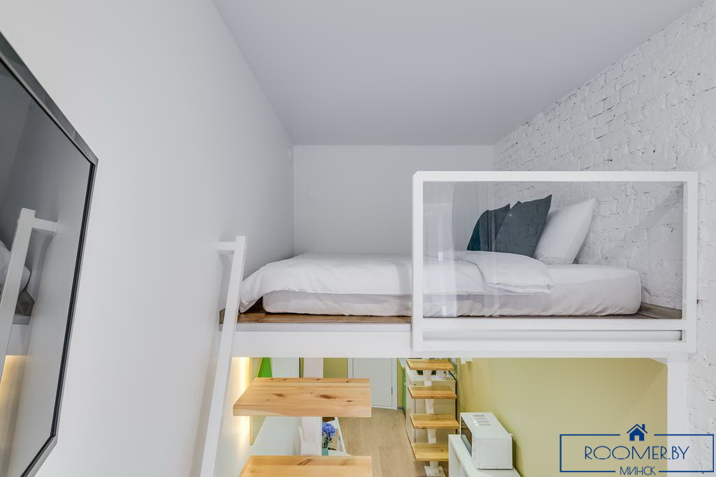 Квартира на сутки в Минске возле метро Институт Культуры кровать