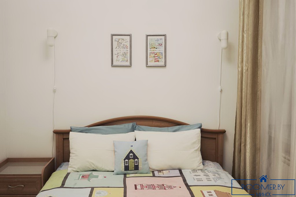 Квартира на сутки в Минске возле метро Немига спальня