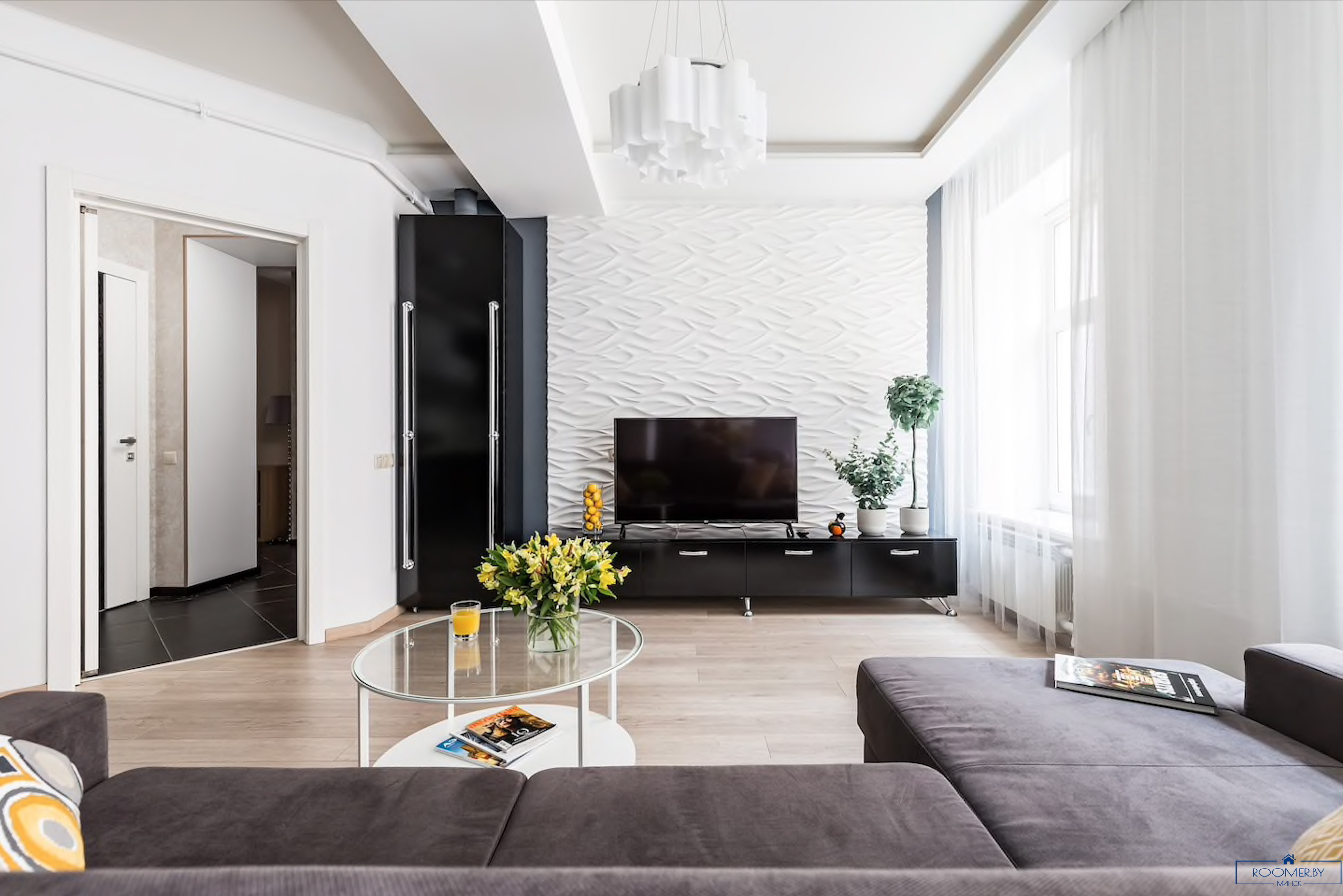 Пятикомнатная квартира на сутки Минск Сторожевская, 6 гостиная