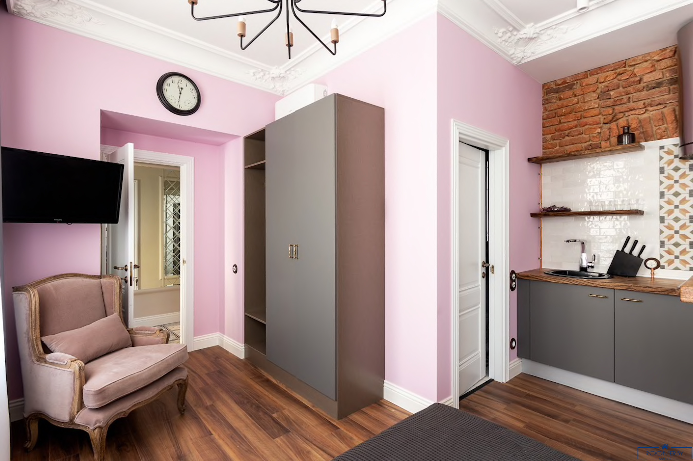 Трехкомнатная квартира на сутки Минск Сторожевская, 8 кухня