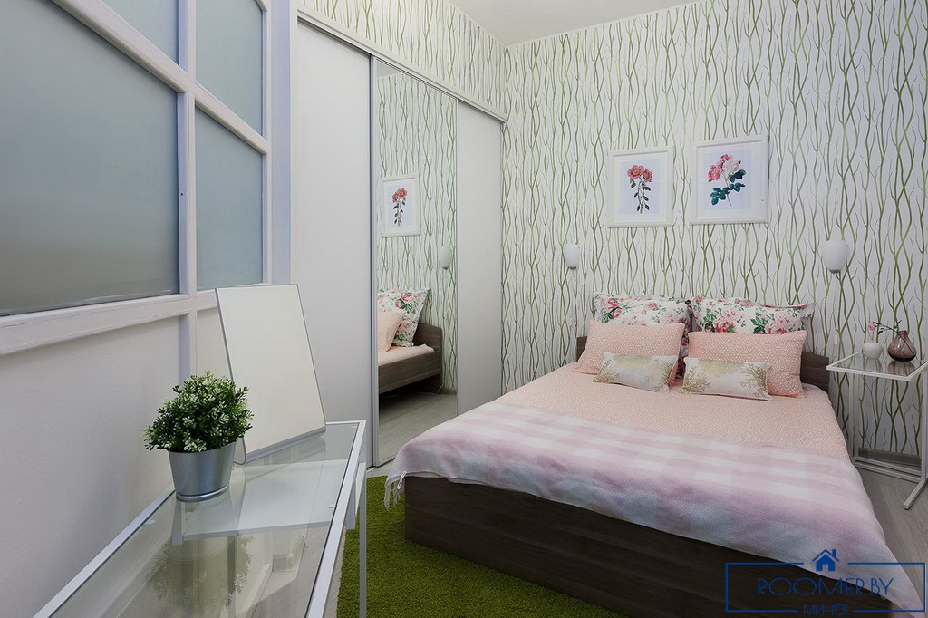 Квартира на сутки в Минске возле метро Немига спальня