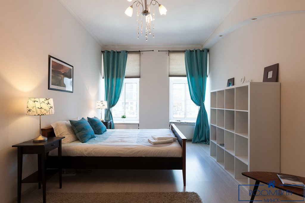 Квартира на сутки в Минске возле метро Немига спальня