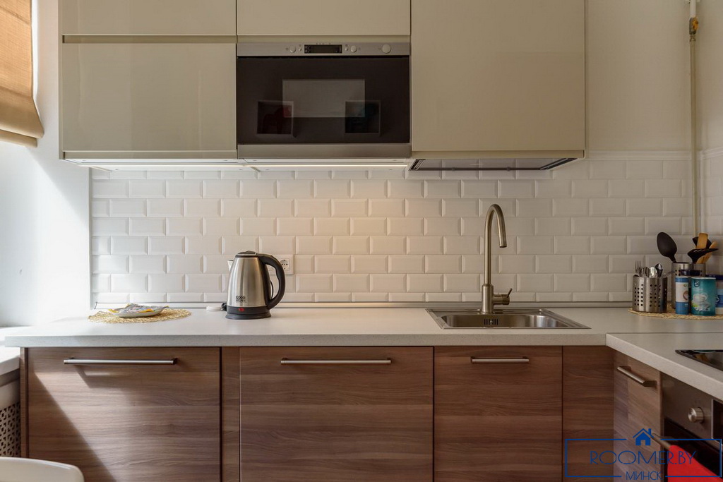 Квартира на сутки в Минске возле метро Немига кухня