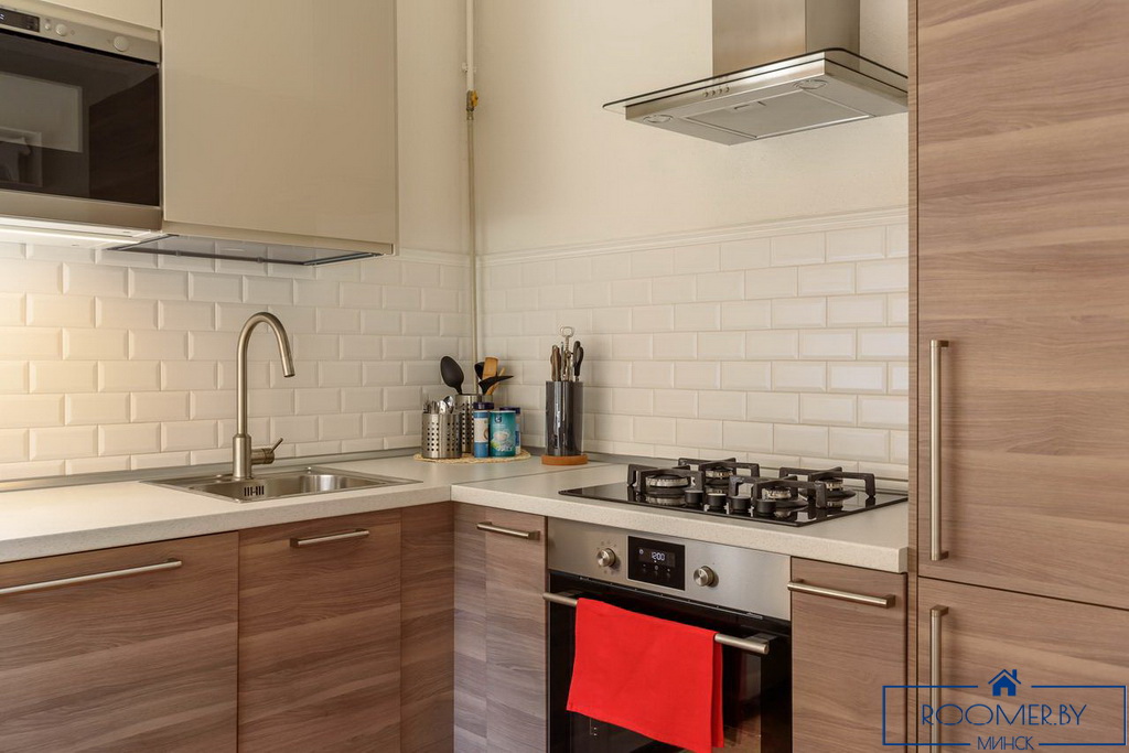 Квартира на сутки в Минске возле метро Немига кухня