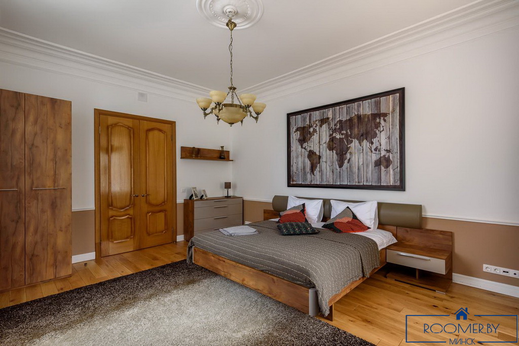 Квартира на сутки в Минске возле метро Немига спальня