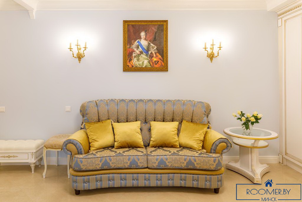 Квартира на сутки в Минске возле метро Немига гостиная