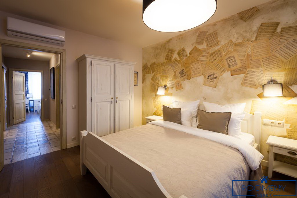 Квартира на сутки в Минске возле метро Немига спальня