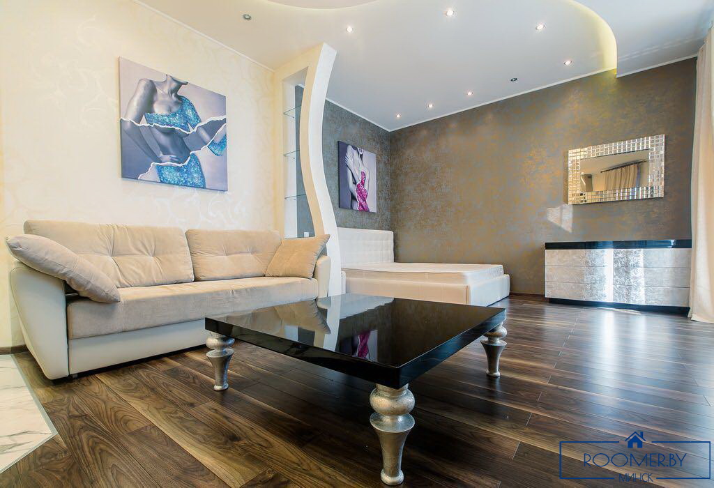 Квартира на сутки в Минске на улица Кальварийская, 16 гостиная