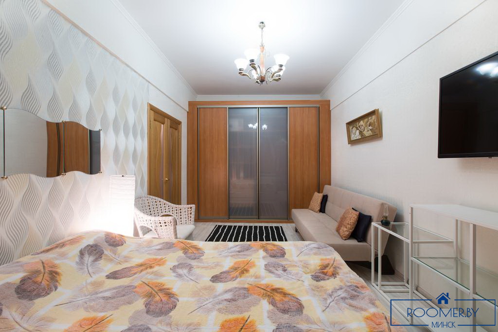 Квартира на сутки в Минске на проспекте Победителей, 57 спальня