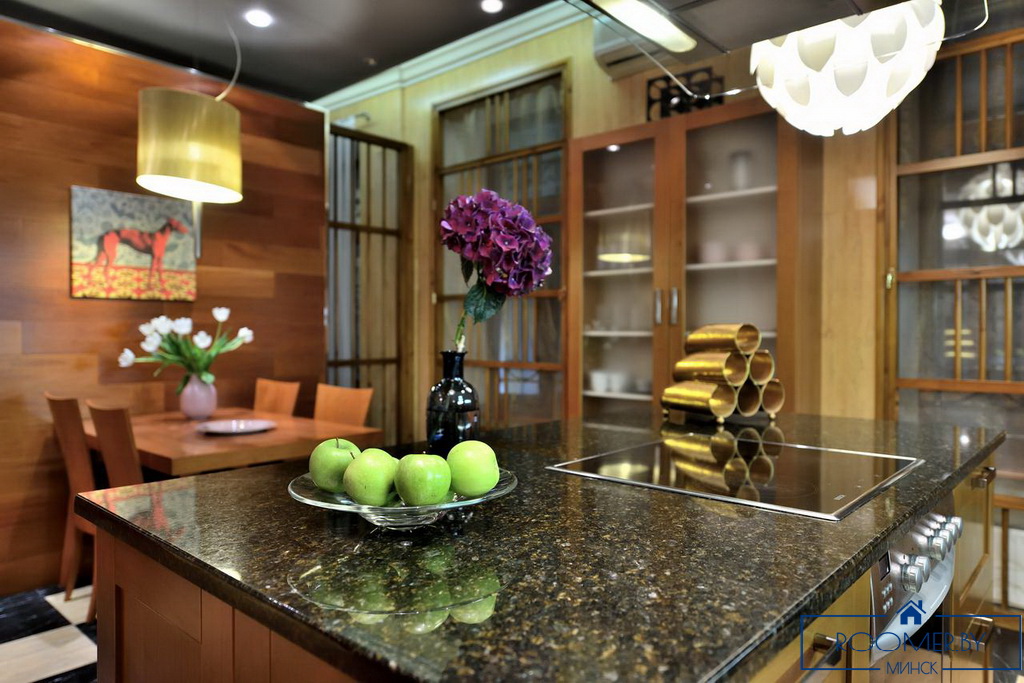 Квартира на сутки в Минске возле метро Площадь Победы кухня