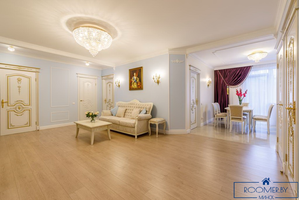 Квартира на сутки в Минске возле метро Немига гостиная