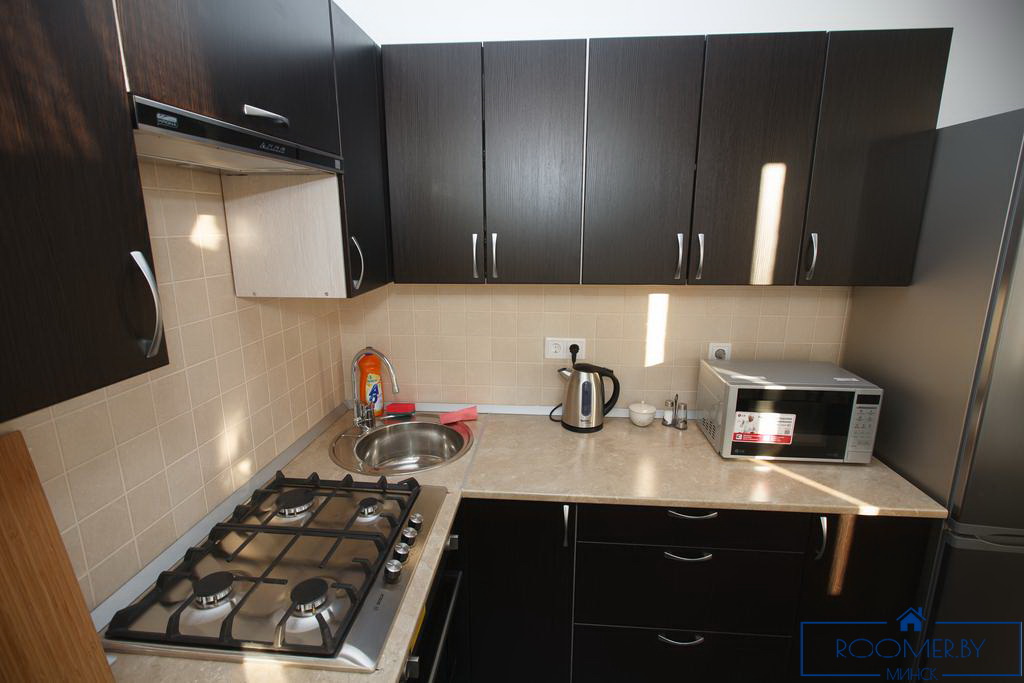 Двухкомнатная квартира на сутки Минск Димитрова кухня