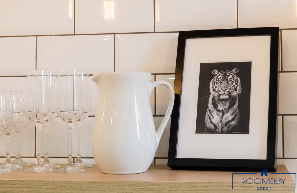 Квартира на сутки в Минске возле метро Немига кухня