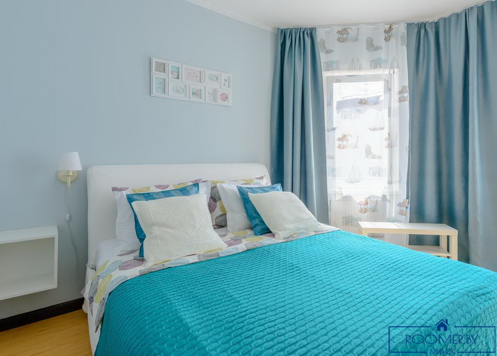 Однокомнатная квартира на сутки Минск Димитрова спальня