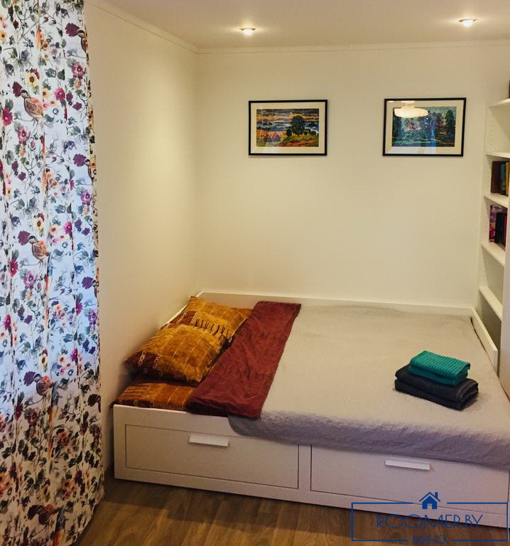 Однокомнатная квартира в Минске на сутки Грибоедова спальня