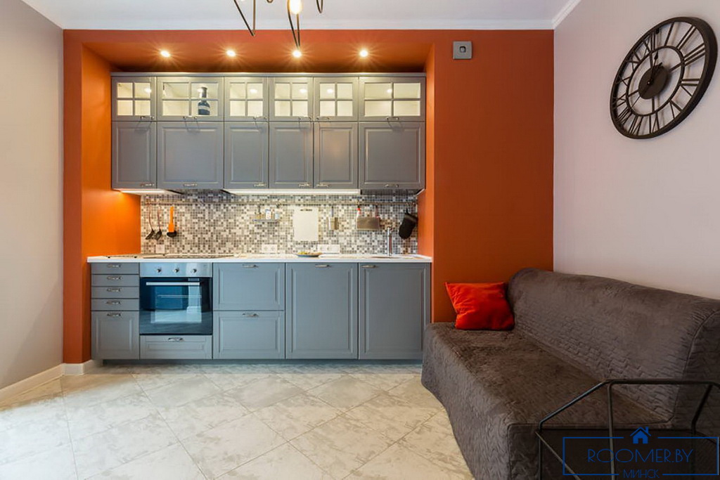 Квартира на сутки в Минске возле метро Немига кухня