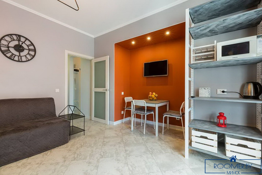 Квартира на сутки в Минске возле метро Немига гостиная