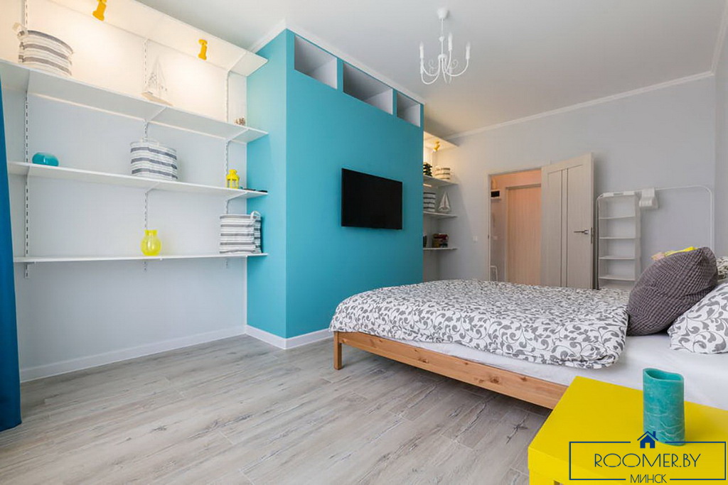 Квартира на сутки в Минске возле метро Немига спальня