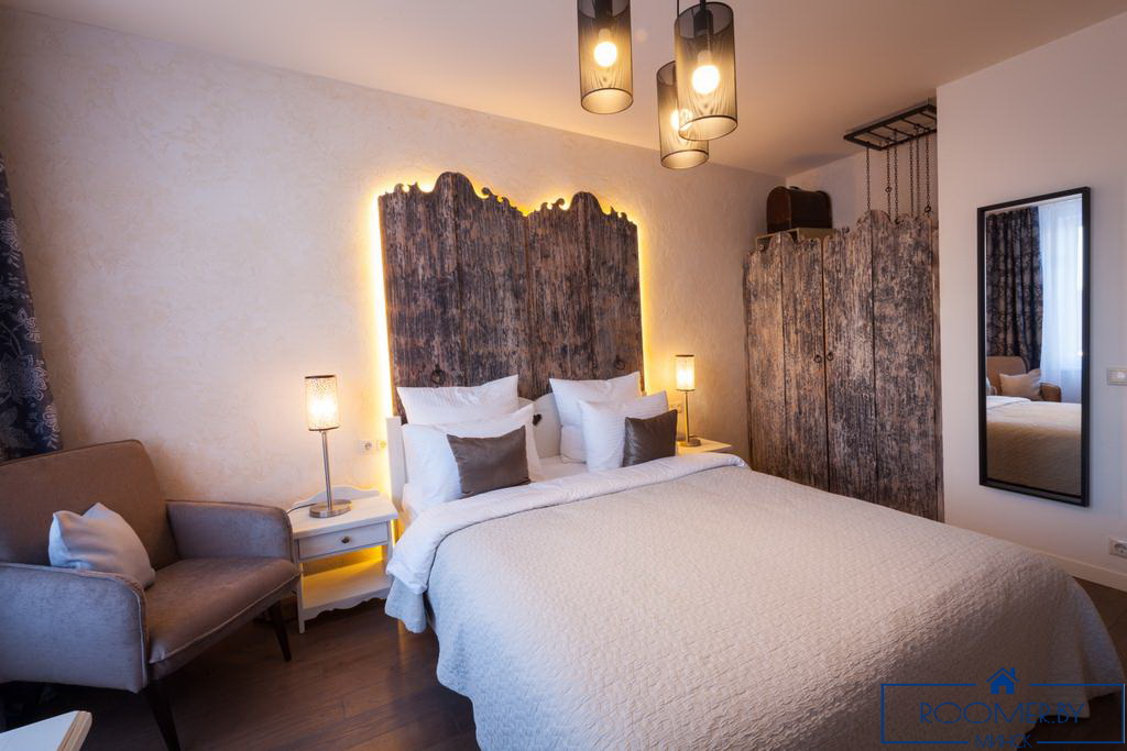 Квартира на сутки в Минске возле метро Немига спальня