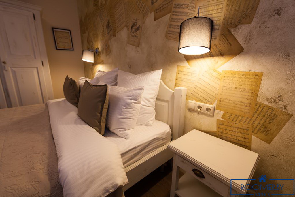 Квартира на сутки в Минске возле метро Немига спальня