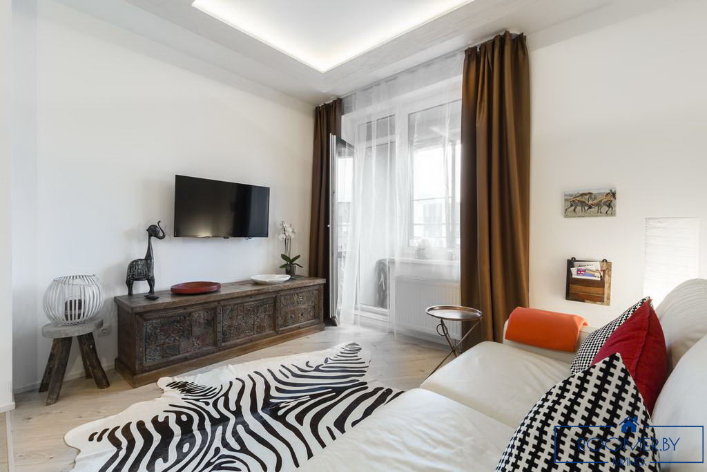 Квартира на сутки в Минске на улице Скрыганова, 4Д гостиная