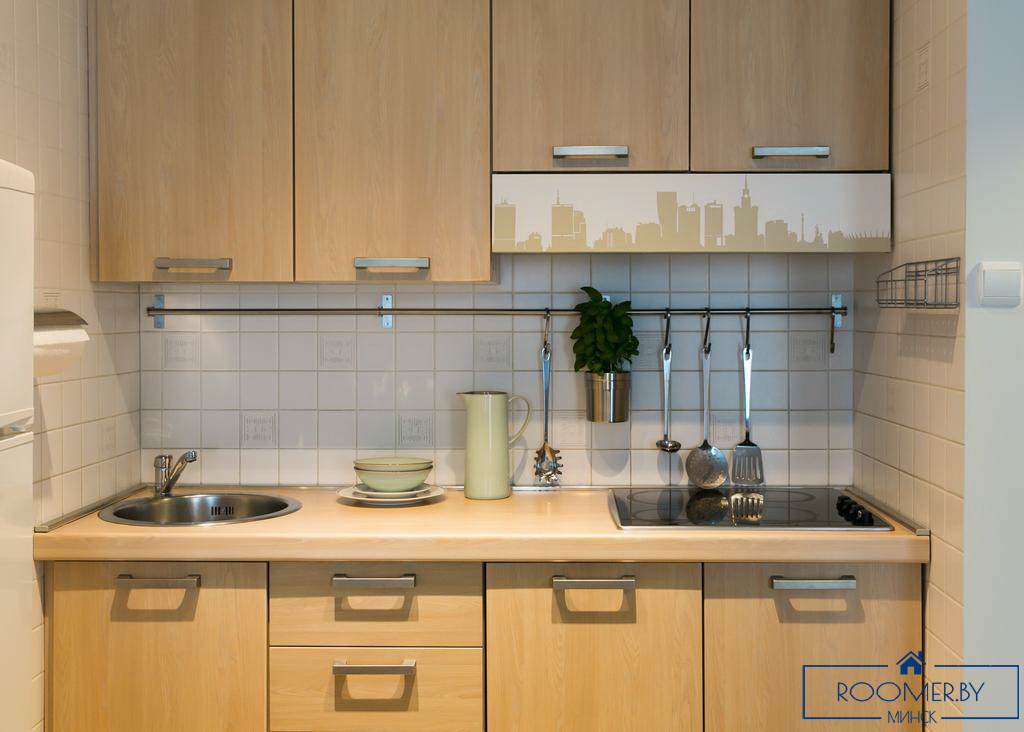 Квартира на сутки в Минске на улице Притыцкого, 39 кухня